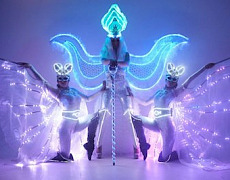 Svetovoe shou fireangels Moskva